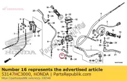 geen beschrijving beschikbaar op dit moment van Honda, met onderdeel nummer 53147HC3000, bestel je hier online: