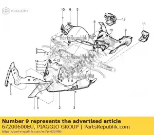 Piaggio Group 67200600EU protezione posteriore - Il fondo