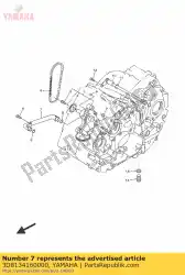 Here you can order the pipe, oil 1 from Yamaha, with part number 3D8134160000: