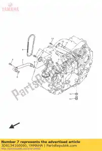 yamaha 3D8134160000 pipe, oil 1 - Bottom side