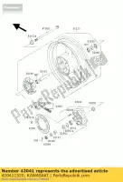 420411520, Kawasaki, pignone-mozzo, 38t kawasaki zr7  f s zr zephyr d 7 7s 750 , Nuovo