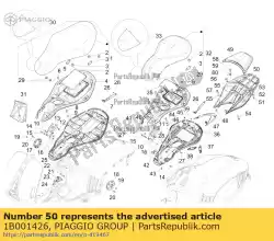 Aquí puede pedir soporte del asiento del pasajero de Piaggio Group , con el número de pieza 1B001426: