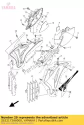 Aquí puede pedir panel 1 de Yamaha , con el número de pieza 2S22172A8000: