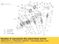 AP0253571, Piaggio Group, plaque de ressort de soupape aprilia  moto pegaso 650 1992 1995 1996 1997 1998 1999 2000 2001 2002 2003 2004, Nouveau