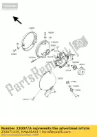 230071339, Kawasaki, lente comp, faro kawasaki vn classic b d drifter c e  a g f h j vulcan vn1500 vn800 tourer 800 1500 , Nuevo