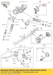 Ici, vous pouvez commander le boulon, douille, 5x35 zr1000fef auprès de Kawasaki , avec le numéro de pièce 921541530: