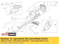 AP8127304, Piaggio Group, Luce targa aprilia  scarabeo 500 2003 2004 2005 2006, Nuovo