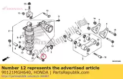 Aquí puede pedir perno, brida, 10x64 de Honda , con el número de pieza 90121MGH640: