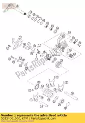 schakelvork 5e / 6e versnelling '98 van KTM, met onderdeel nummer 50334001000, bestel je hier online: