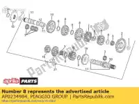 AP0234984, Piaggio Group, Engrenagem z = 27 aprilia  af af1 classic classic 610 etx mx rotax 122 rotax 123 rs rx rx sx 125 1990 1991 1992 1993 1994 1995 1996 1997 1998 1999 2000 2001 2002 2003 2004 2005 2006 2007 2008 2009 2010, Novo