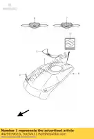 4429039G10, Suzuki, cover,fuel tank suzuki vz 800 2005 2006 2007 2008 2009, New