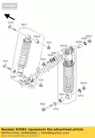 920921054, Kawasaki, douille en caoutchouc, amortisseurs kawasaki klr  b kle a d kx kdx c kl600 kl250 kdx200 kdx250 klr250 klr600 kx250 kle500 kfx700 ksv700a6f ksv700b6f ksv700a7f 600 500 250 200 700 , Nouveau