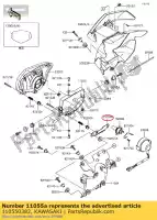 110550382, Kawasaki, staffa, lampada frontale klx250s9f kawasaki  klx 250 2009 2010 2011 2012 2013 2014 2015 2016 2017, Nuovo