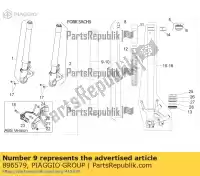 896579, Piaggio Group, lo stantuffo. completare aprilia mana na zd4rc000, zd4rca00, zd4rc001, zd4rcc00 zd4rcb00, zd4rcc01, zd4rce00 850 2007 2008 2009 2010 2011 2016, Nuovo