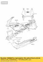 560631240, Kawasaki, patroon, lwr motorkap, r kawasaki gpz gpzs 500, Nieuw