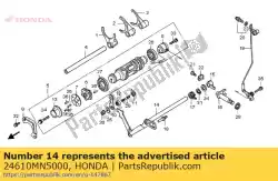 Aqui você pode pedir o braço comp., câmbio de marchas em Honda , com o número da peça 24610MN5000: