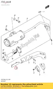 suzuki 1478214H00 protetor, calor - Lado inferior