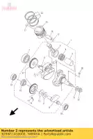 3D9W11410000, Yamaha, manovella 1 yamaha xt yb ybr 125 2005 2006 2007 2008 2009 2010 2012 2014, Nuovo