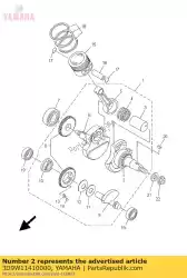 Here you can order the crank 1 from Yamaha, with part number 3D9W11410000: