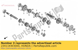 Tutaj możesz zamówić brak opisu w tej chwili od Honda , z numerem części 23411KW3000: