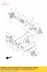 Aquí puede pedir polea deslizante secundaria de Yamaha , con el número de pieza 4HC176701100: