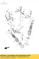 Qui puoi ordinare valvola, scarico da Yamaha , con numero parte 1VJ121210000: