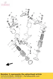 yamaha 1VJ121210000 valvola, scarico - Il fondo