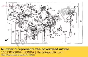 Honda 16023MK2004 conjunto de cámara, flotador - Lado inferior