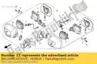 88120MCAE00ZE, Honda, mirror assy., l. back *r2 honda gl goldwing a gold wing  gl1800a 1800 , New