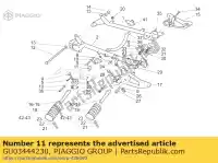 GU03444230, Piaggio Group, espaçador moto-guzzi california alum tit pi cat california jackal california special california special sport california special sport al pi california stone california stone metal pi california stone touring pi cat 1100 1999 2001 2002 2003, Novo