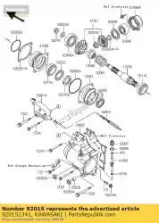 Qui puoi ordinare dado, flangiato, 14mm klf185-a1 da Kawasaki , con numero parte 920151341: