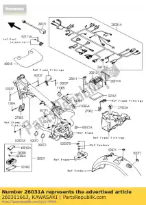 Kawasaki 260311663 cablaggio, principale - Il fondo
