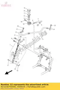 yamaha 4D3258740000 slang, rem - Onderkant