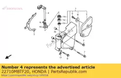 Aqui você pode pedir o alavanca comp., embreagem em Honda , com o número da peça 22710MBTF20: