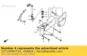 honda 22710MBTF20 alavanca comp., embreagem - Lado inferior