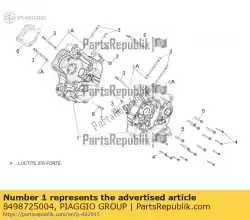 Tutaj możesz zamówić centralna skrzynia korbowa zestaw cat2b od Piaggio Group , z numerem części 8498725004: