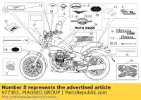 977363, Piaggio Group, grey sticker 