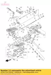 Ici, vous pouvez commander le tige 1 auprès de Yamaha , avec le numéro de pièce 4TR272470000: