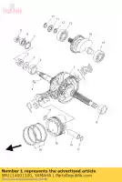 5RU114001100, Yamaha, vilebrequin assy yamaha yp 400 2005 2006 2007 2008 2009 2010 2011, Nouveau