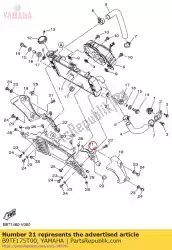 Here you can order the bracket 1 from Yamaha, with part number B9TF175T00: