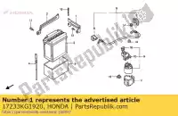 17233KG1920, Honda, hinge,bat.a honda nx transcity  nx125 125 , New