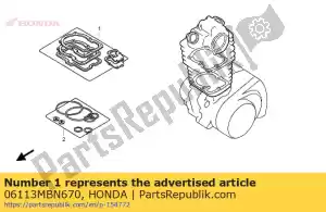 Honda 06113MBN670 gasket sheet kit a - Bottom side