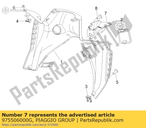 aprilia 975506000G tablica rozdzielcza - Dół