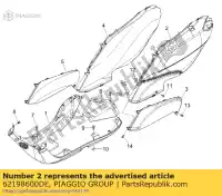 62198600DE, Piaggio Group, parte posterior del cuerpo lado izquierdo     , Nuevo