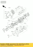 410681377, Kawasaki, Essieu, rr kawasaki en  c vulcan a en500 500 , Nouveau