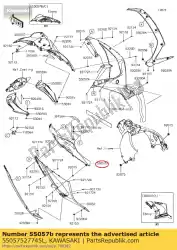 Tutaj możesz zamówić 01 os? Ona,boczna,góra,lewa,f. Ebo od Kawasaki , z numerem części 55057527745L:
