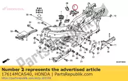 Here you can order the no description available at the moment from Honda, with part number 17614MCAS40: