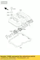 110091574, Kawasaki, uszczelka g?owicy cylindrów ex250-f2 kawasaki el gpx zz r 250 252 1988 1989 1990 1991 1992 1993 1994 1996 1997 1999 2001 2003, Nowy