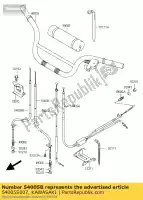 54005S007, Kawasaki, freio de cabo, fr ksf50-a1 kawasaki kfx 50 2003 2004 2005 2006, Novo