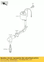 211211296, Kawasaki, Bobina de ignição kawasaki kx 85 2001 2002 2003 2005, Novo
